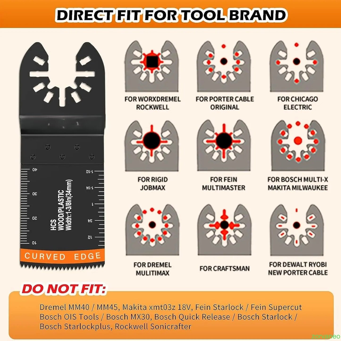 152 Titanium alloy woodworking reciprocating saw blade, with sandpaper attachment
