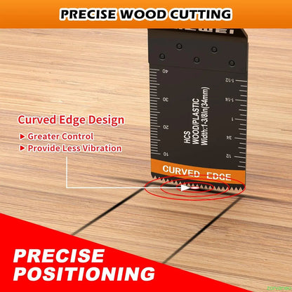 152 Titanium alloy woodworking reciprocating saw blade, with sandpaper attachment