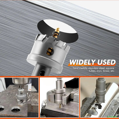 Carbide hole opener kit for metal, TCT 5/8"-2-1/4" inch